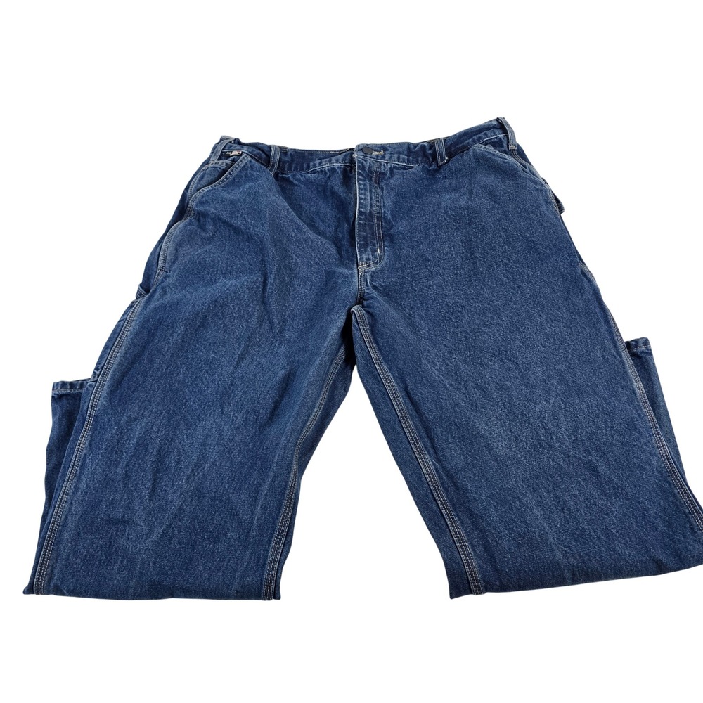 Carhartt FRB13 DNM 40x30 Mens Dark Wash Relaxed Fit Carpenter Jeans